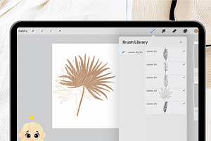 36 Leaf Procreate Stamp Brush