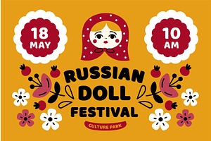 Matryoshka russian doll fest, an Object Illustration by YummyBuum