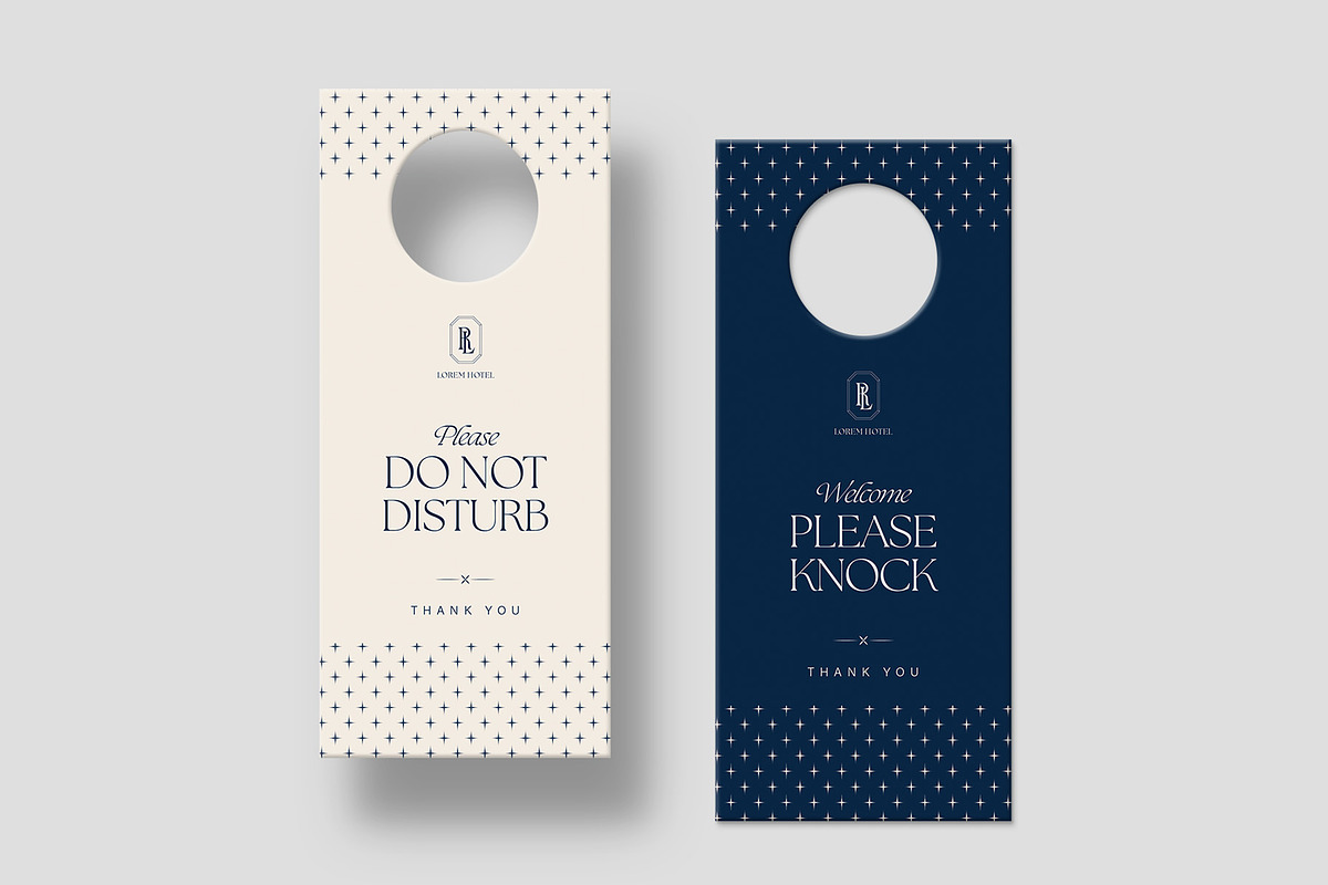 Minimalist Door Hanger Template, a Stationery Template by BrandPacks (Photo 7 of 7)