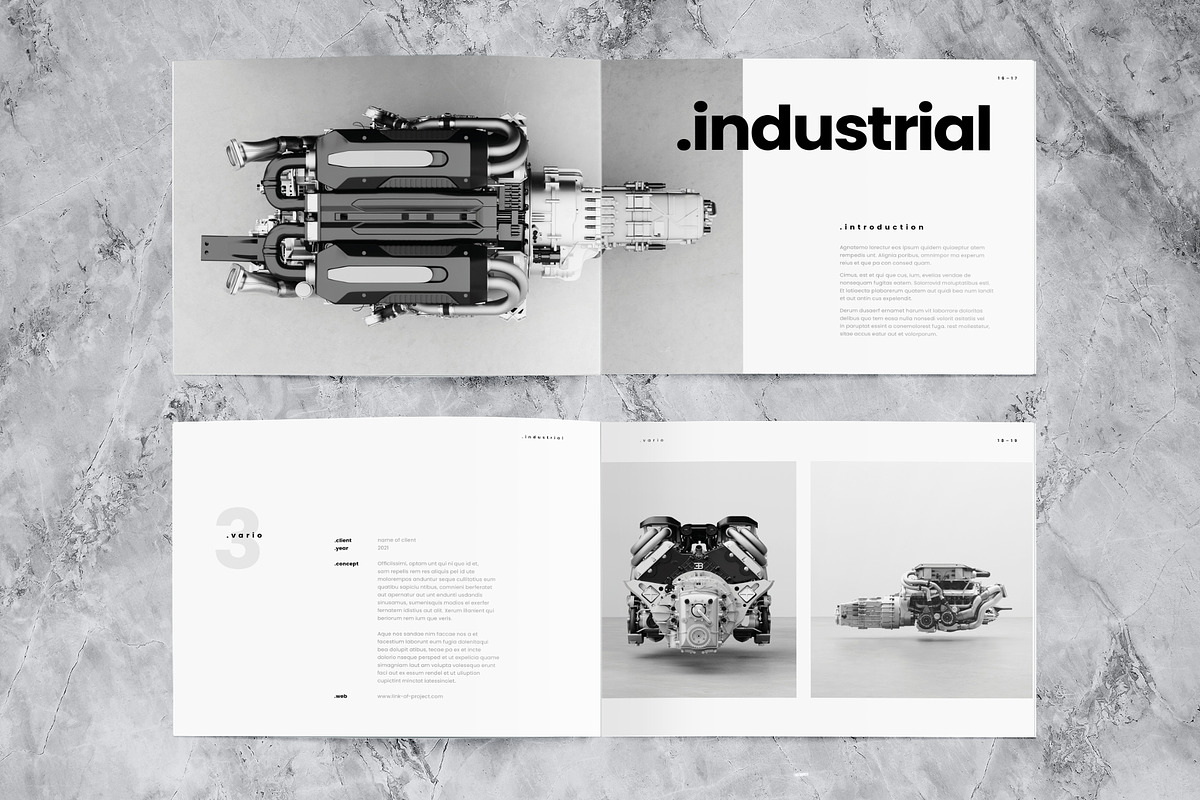 Minimalist Portfolio Template, a Brochure Template by Template Temple (Photo 4 of 8)