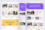 Eduvance - Education Website, an UI Kit Template by peterdraw (Thumbnail 3 of 7)