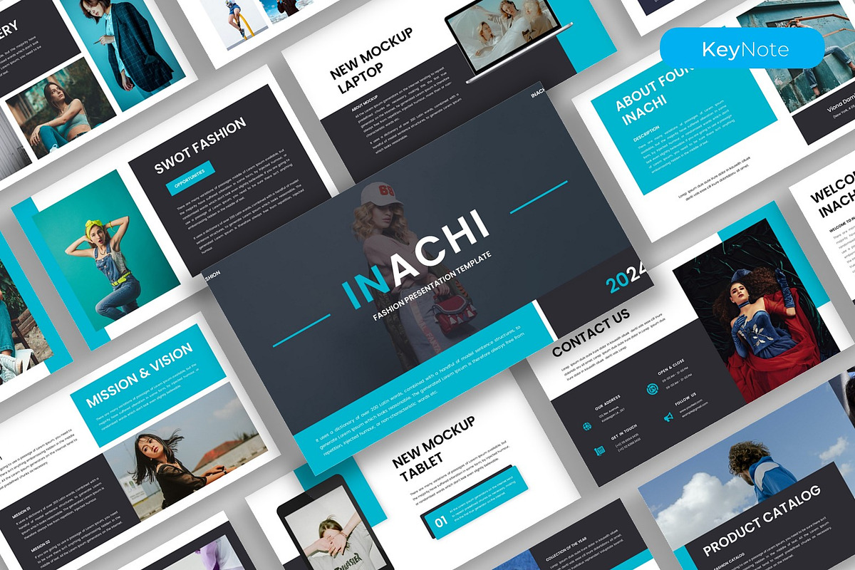 Inachi – Fashion Keynote Template, a Presentation Template by kreatifreya (Photo 1 of 5)