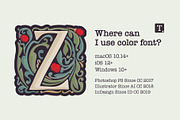 Illuminated Initials font family, a Blackletter Font by kaer_shop (Thumbnail 3 of 10)