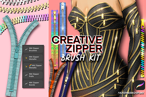 Creative Zipper Procreate Brush Kit