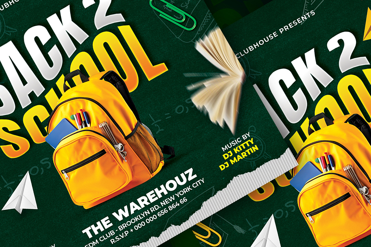 Back to School Flyer Template preview 2