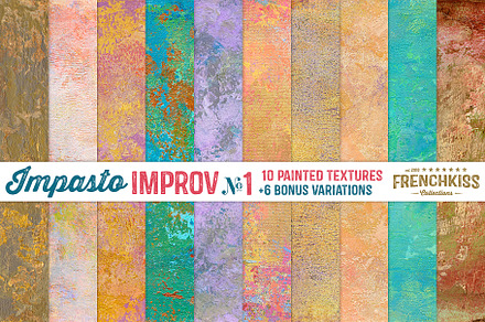 Impasto Improv No.1 Painted Textures