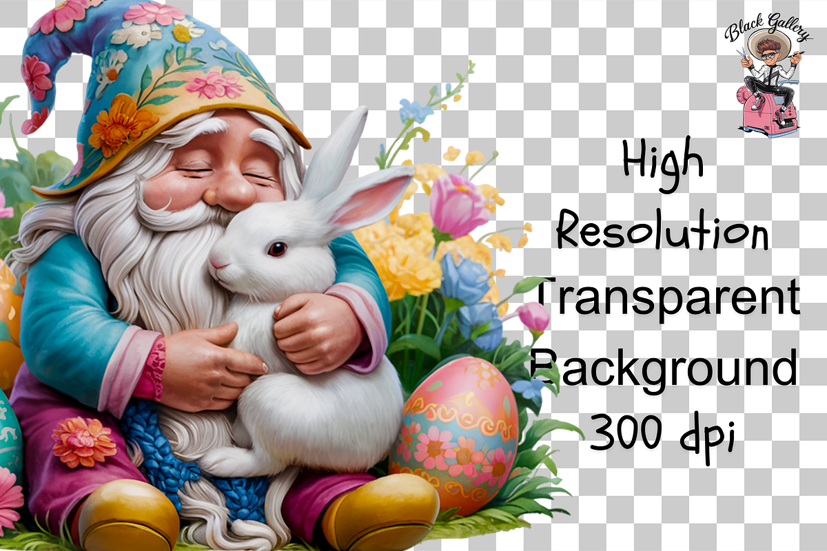 Easter Gnome Clipart PNG Bundle, an Illustration by Clipart Bloom (Photo 15 of 18)