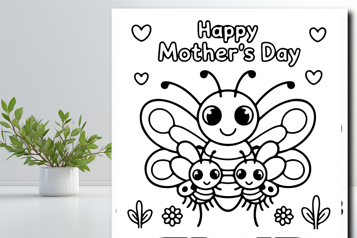 Cute Bugs and Insects Mother's Day, a Seasonal Illustration by Design Zone (Photo 4 of 5)