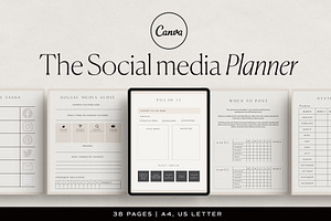 Social Media Planner Canva Template