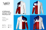 Men's workwear shirt set mockup, a Books & Magazine Mockup by Mildstudio (Thumbnail 4 of 8)