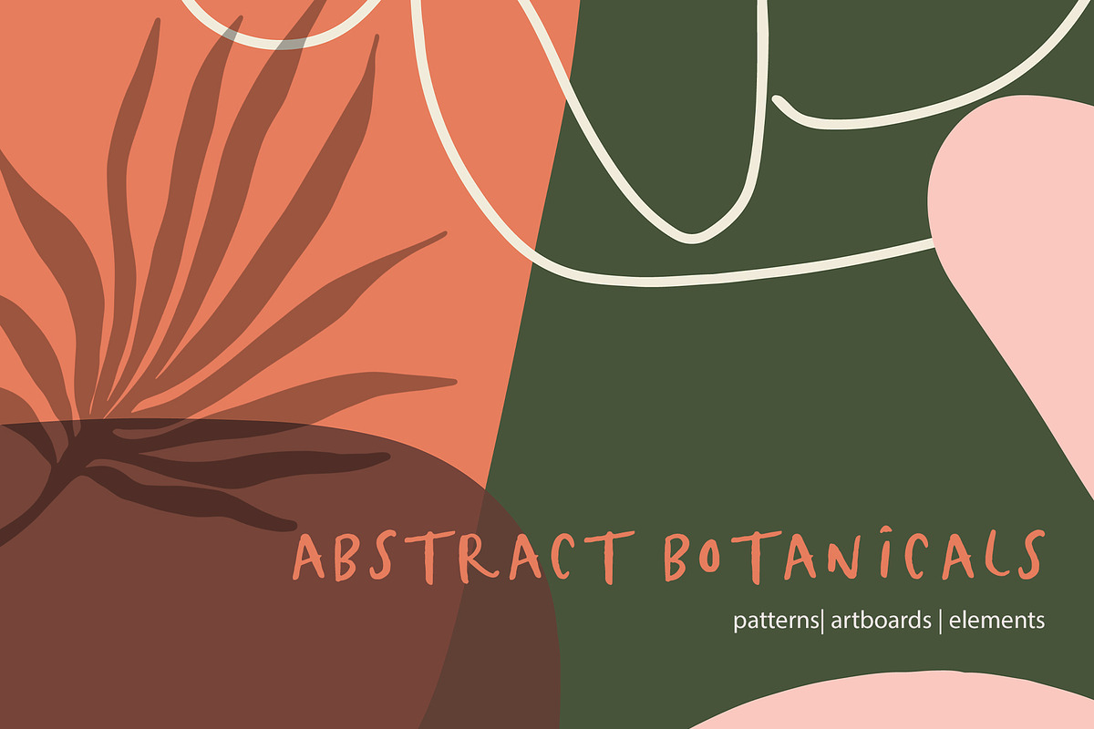 Abstract Botanical Patterns, a Pattern Graphic by Sweet Fig (Photo 1 of 9)