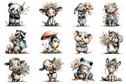 Whimsical Spring Animals Clipart, an Illustration by Dream Creation (Thumbnail 2 of 6)