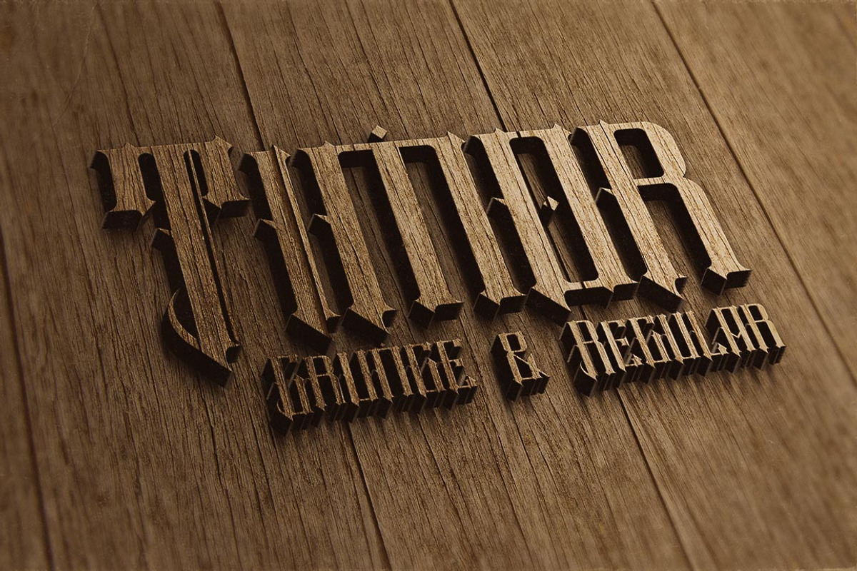 Timor - Vintage Style Font preview 5