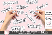 Floral Packaging Sticker Pack PNG, a Work Illustration by TheBlackCatPrints (Thumbnail 3 of 3)