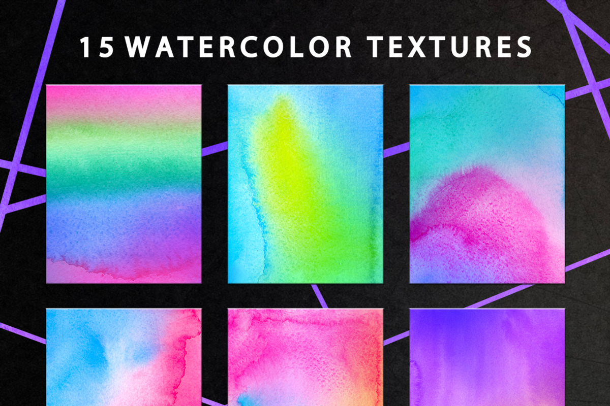 HOLOGRAPHY Watercolor Textures Pack, a Texture Graphic by Yashroom (Photo 2 of 7)