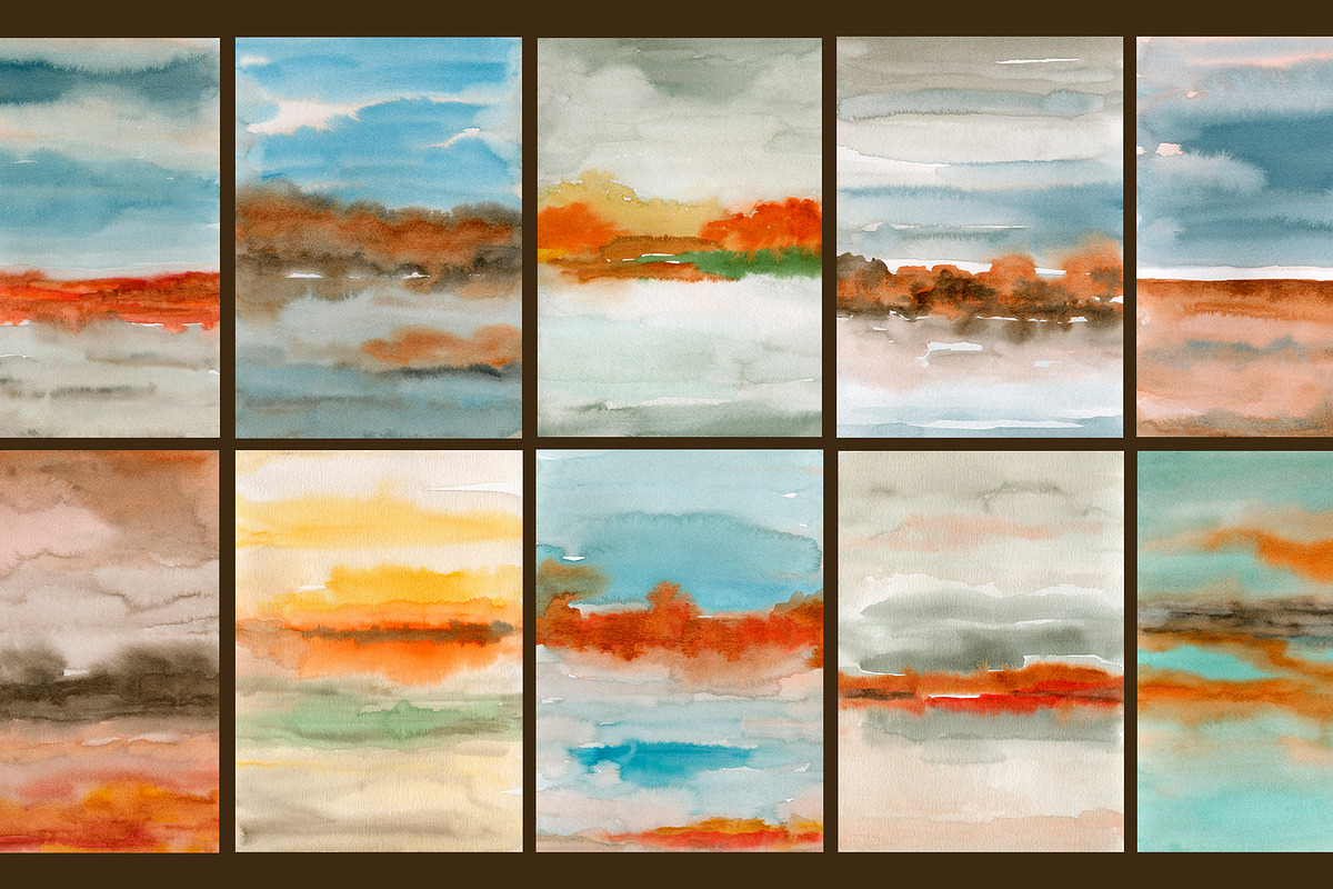 Abstract Autumn Landscapes, a Background Graphic by Marmoris.Arts (Photo 12 of 16)