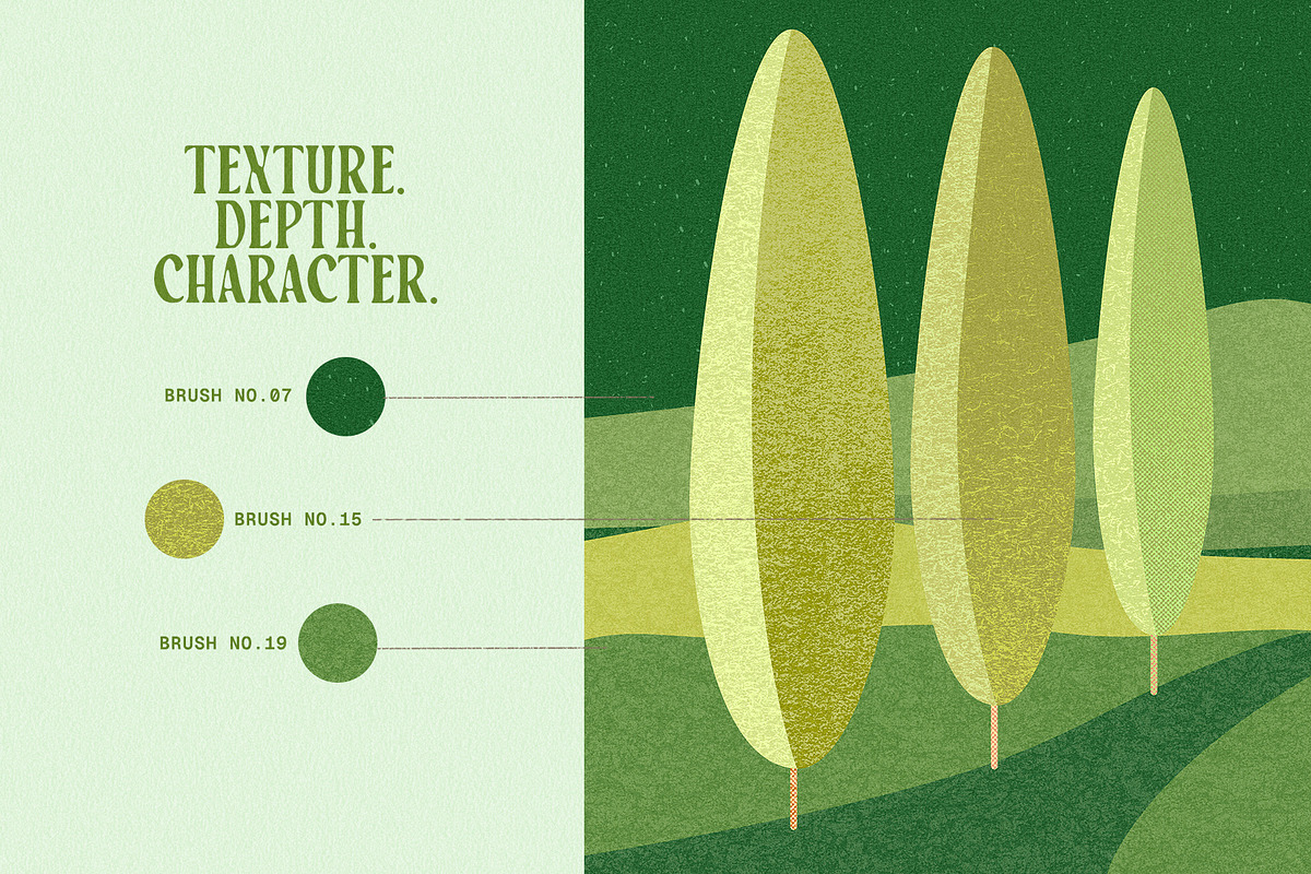 Procreate Texture Shading Brushes, a Brush Add-On by Basia Stryjecka (Photo 16 of 19)