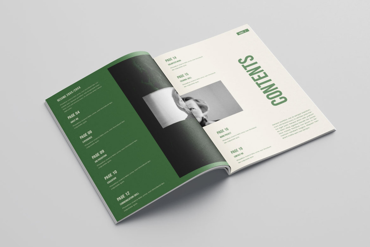 Resume Portfolio Vol.8, a Resume Template by Bewalrus Studio (Photo 2 of 10)