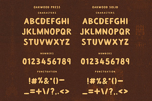 OAKWOOD PRESS Font