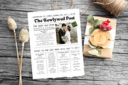 Newspaper Wedding Program Template, a Flyer Template by iloveTemplate (Thumbnail 4 of 5)