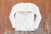 Long Sleeve T-Shirt Mockups PSD, a Hoody Mockup by mwsart (Thumbnail 1 of 2)