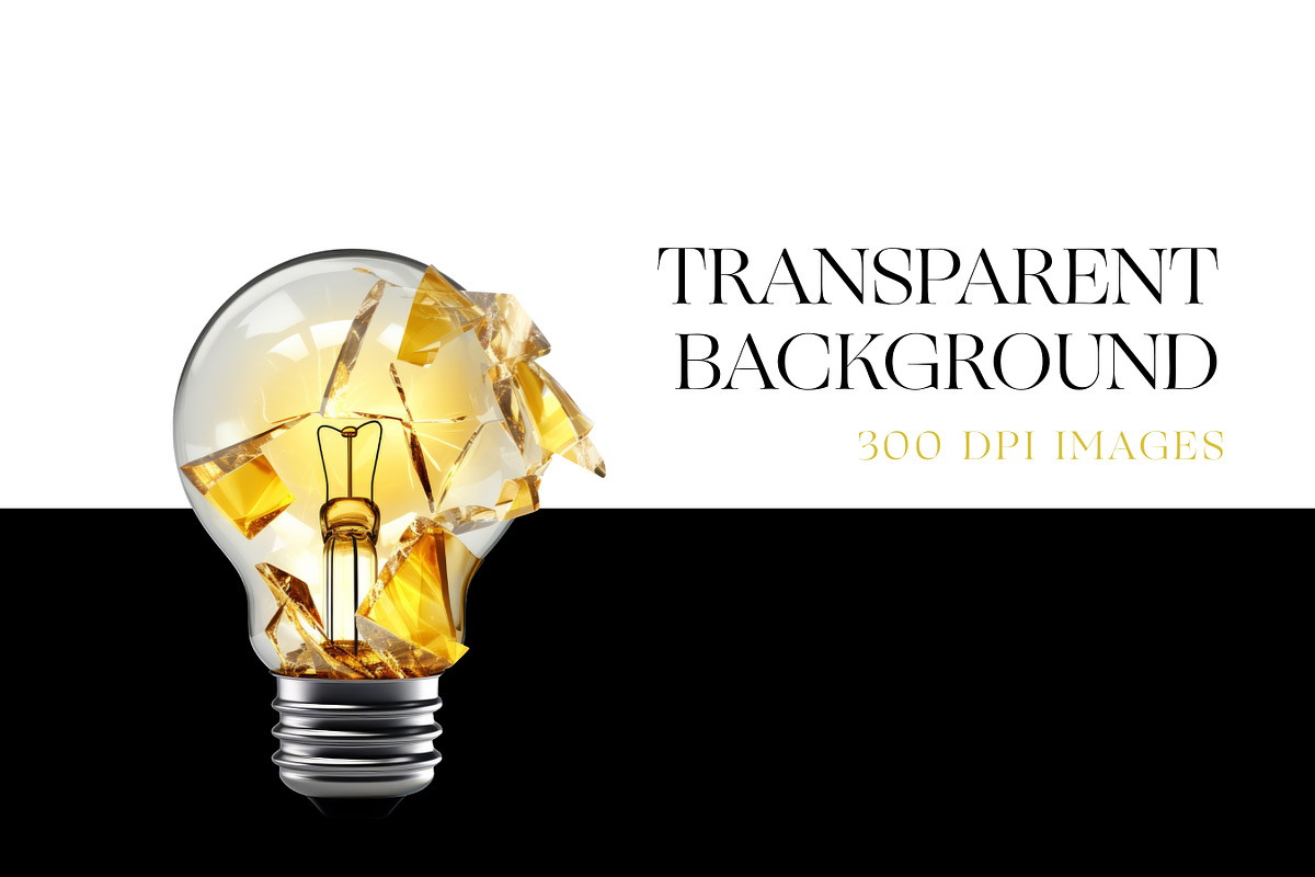 Light Bulb Clipart, Vintage Bulb PNG, an Object Illustration by BrushstrokeArtGB (Photo 7 of 9)