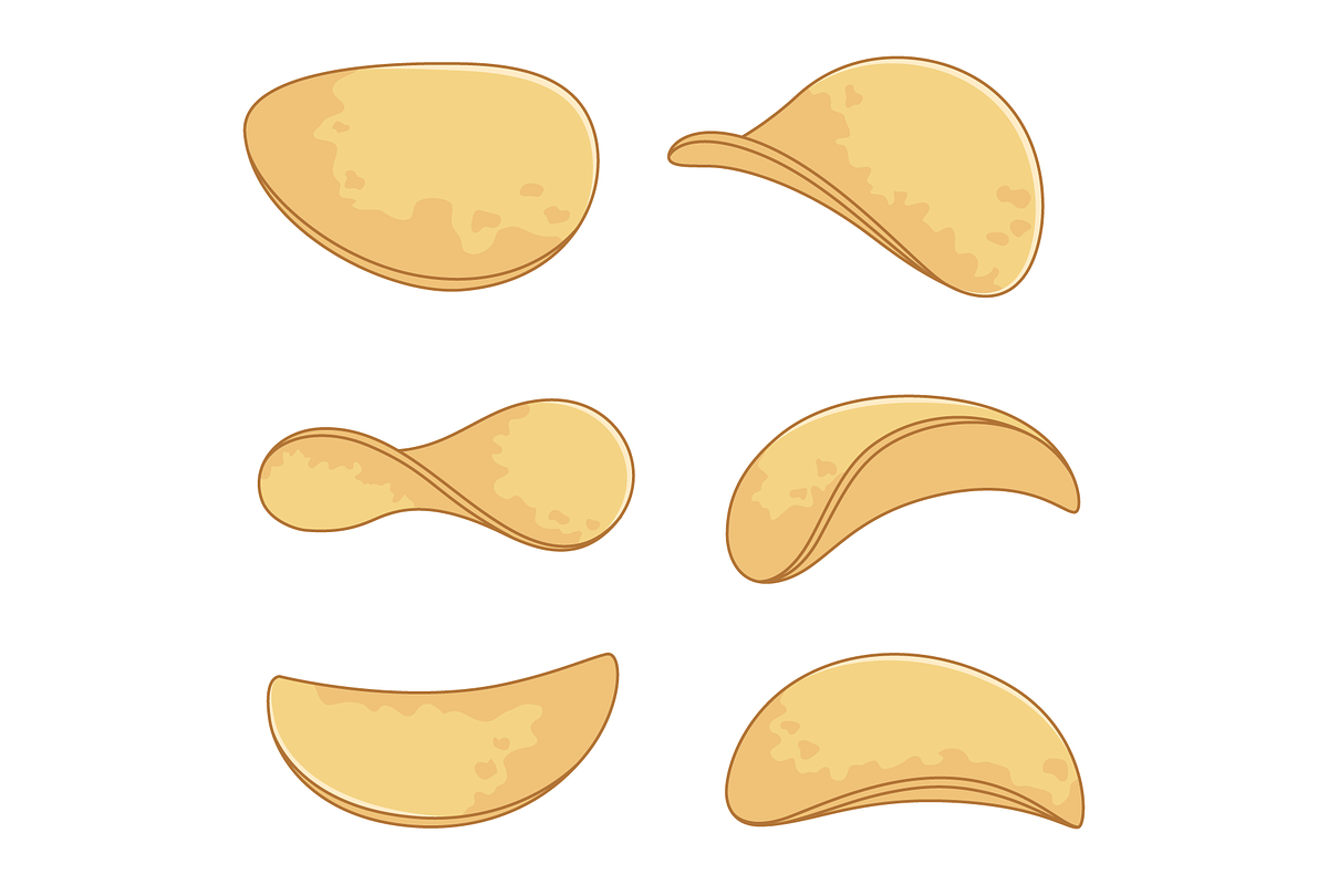 Potato chips, an Illustration by Cmeree