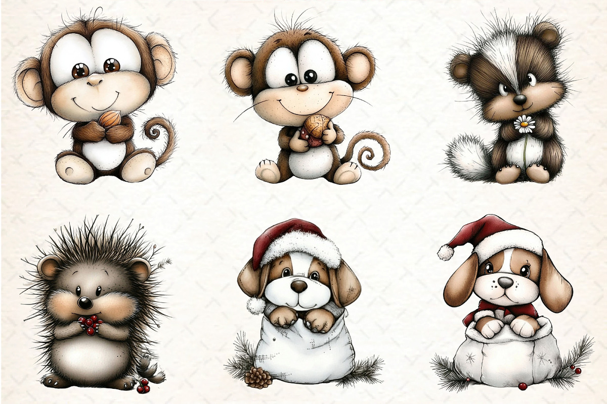 Baby Animal PNG Clipart Bundle, an Illustration by DreamCafeArt (Photo 7 of 8)
