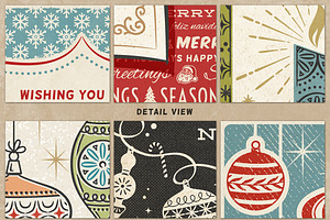 Retro Style Christmas Cards Vol.1