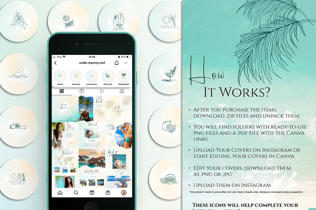 Travel Instagram Story Icons, a Social Media Template by Under My Cozy Roof (Photo 4 of 5)
