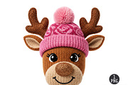 Crochet Faux Yarn Christmas Reindeer, an Illustration by Dream Creation (Thumbnail 1 of 5)