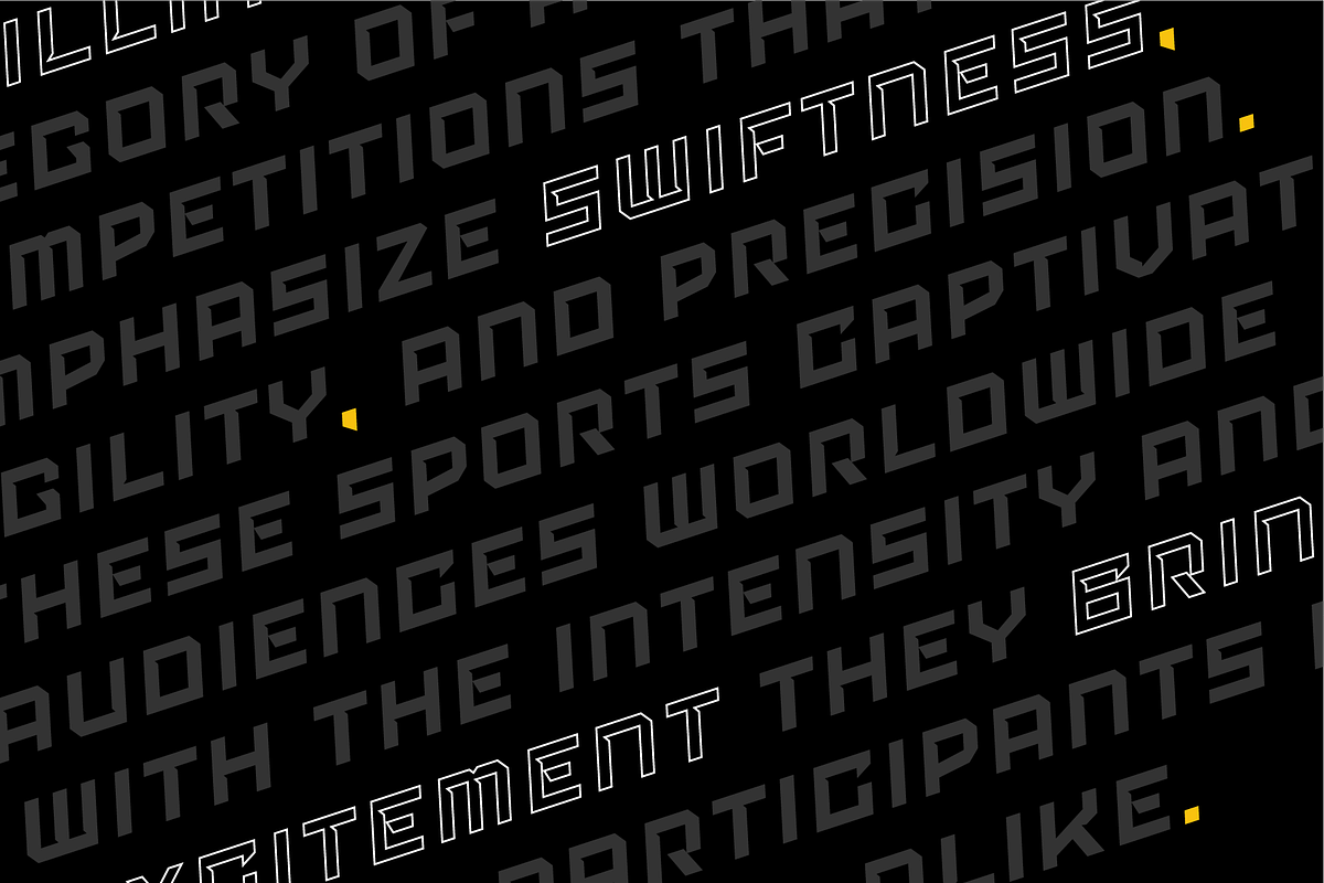 Ranzo Geometric Bold Sport Font, a Sans Serif Font by Ebad Designs (Photo 7 of 8)