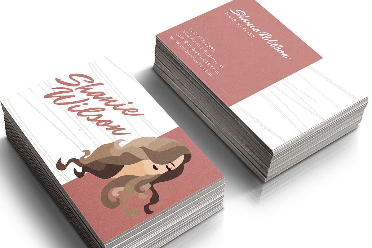 Hair Stylist Business Card, a Business Card Template by audeemirza (Photo 4 of 6)