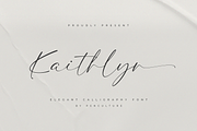 Kaithlyn – Elegant Calligraphy Font, a Script Font by Pen Culture (Thumbnail 1 of 9)