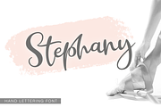 Stephany, a Script Font by Larin Type Co. (Thumbnail 1 of 7)