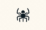 Minimalist Spider Icon, a Seasonal Illustration by Vectorium Studio (Thumbnail 3 of 3)