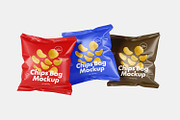 Chips Bag Packaging Mockups, a Packaging Mockup by artimasa (Thumbnail 4 of 5)