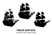 Pirate Ship SVG, a Graphic by PinkHouseCollection (Thumbnail 1 of 4)