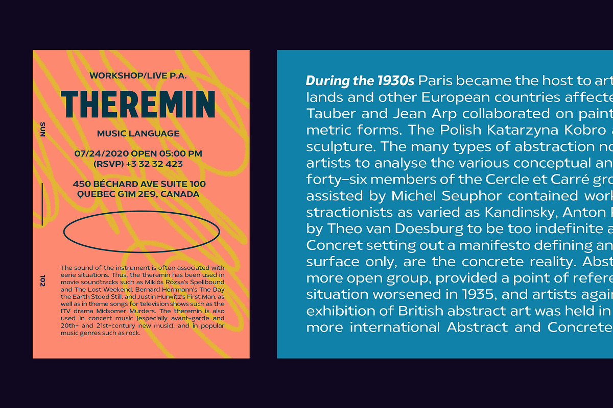 Radiate-Sans Font Family preview 7
