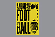American Football grunge vector set., a Sport Illustration by PoPaShop (Thumbnail 2 of 6)