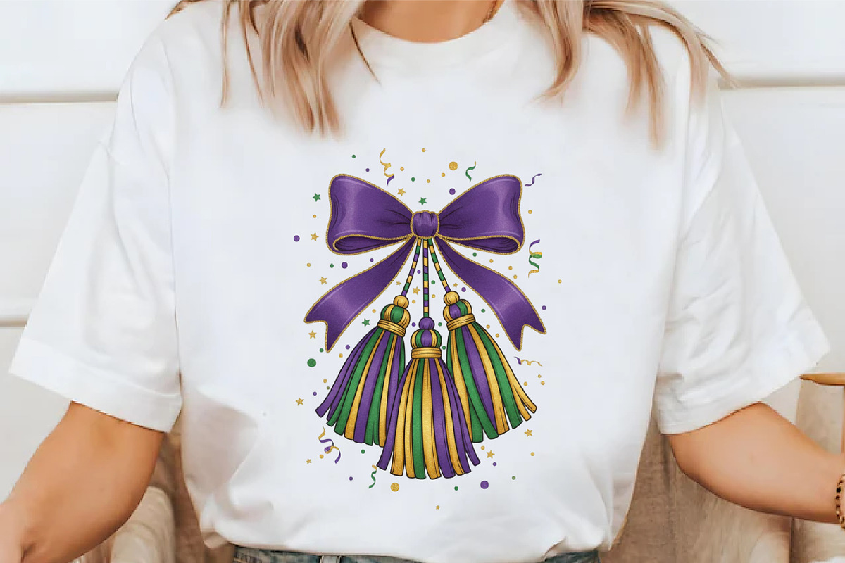 Coquette Tassel Mardi Gras Png, an Illustration by designcity5 (Photo 5 of 9)