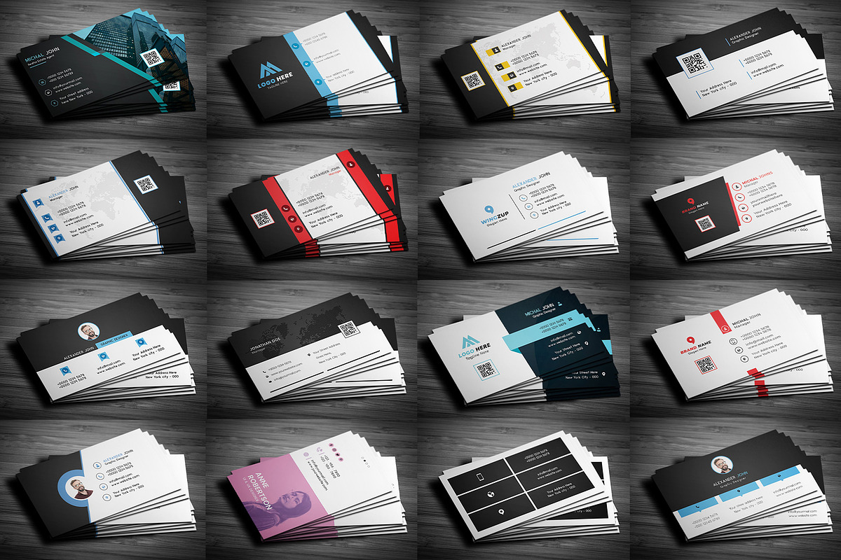 20 Business Cards Bundle, a Business Card Template by Saman Osama (Photo 2 of 5)