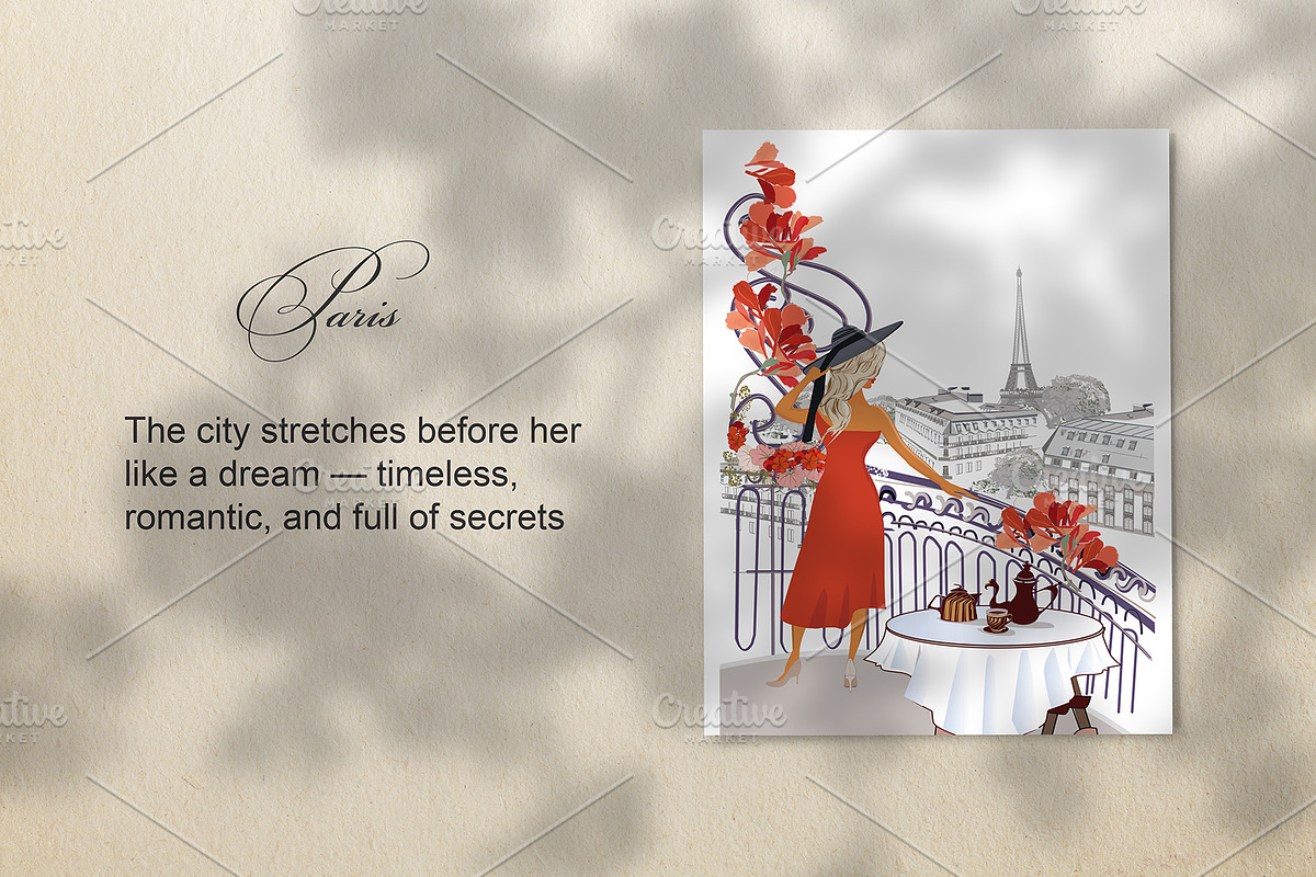 Beautiful girls in Paris., an Illustration by Laifalight (Photo 2 of 4)