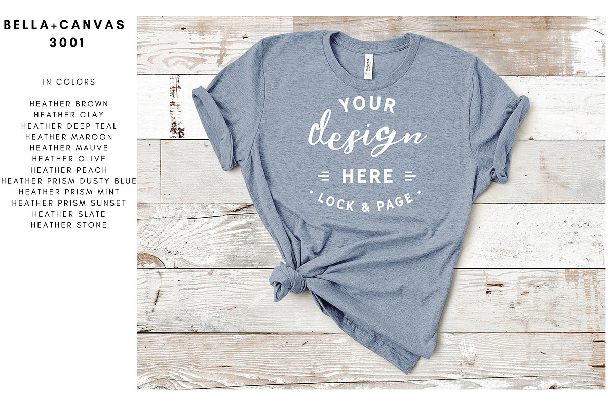Mockup Bundle Bella Canvas T-Shirt, a Household Mockup by lock and page (Photo 4 of 45)