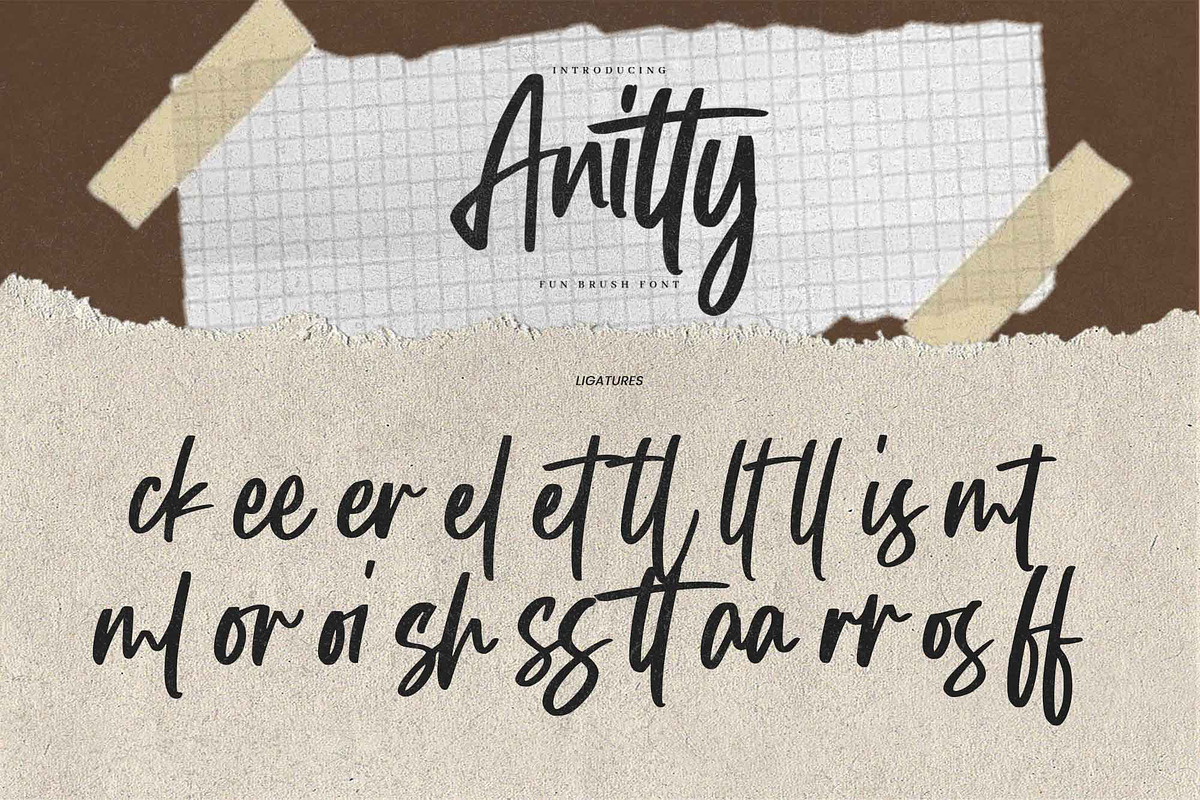 Anitty – Quick Brush Font, a Handwritten Font by Gassstype (Photo 7 of 8)