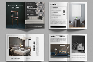 Interior Magazine Template Layout