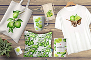 Lime citrus. Watercolor collection, a Food Illustration by Daria Ustiugova (Thumbnail 18 of 21)