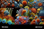 Microbes. 40 images, an Education Illustration by Handmadefont (Thumbnail 5 of 11)