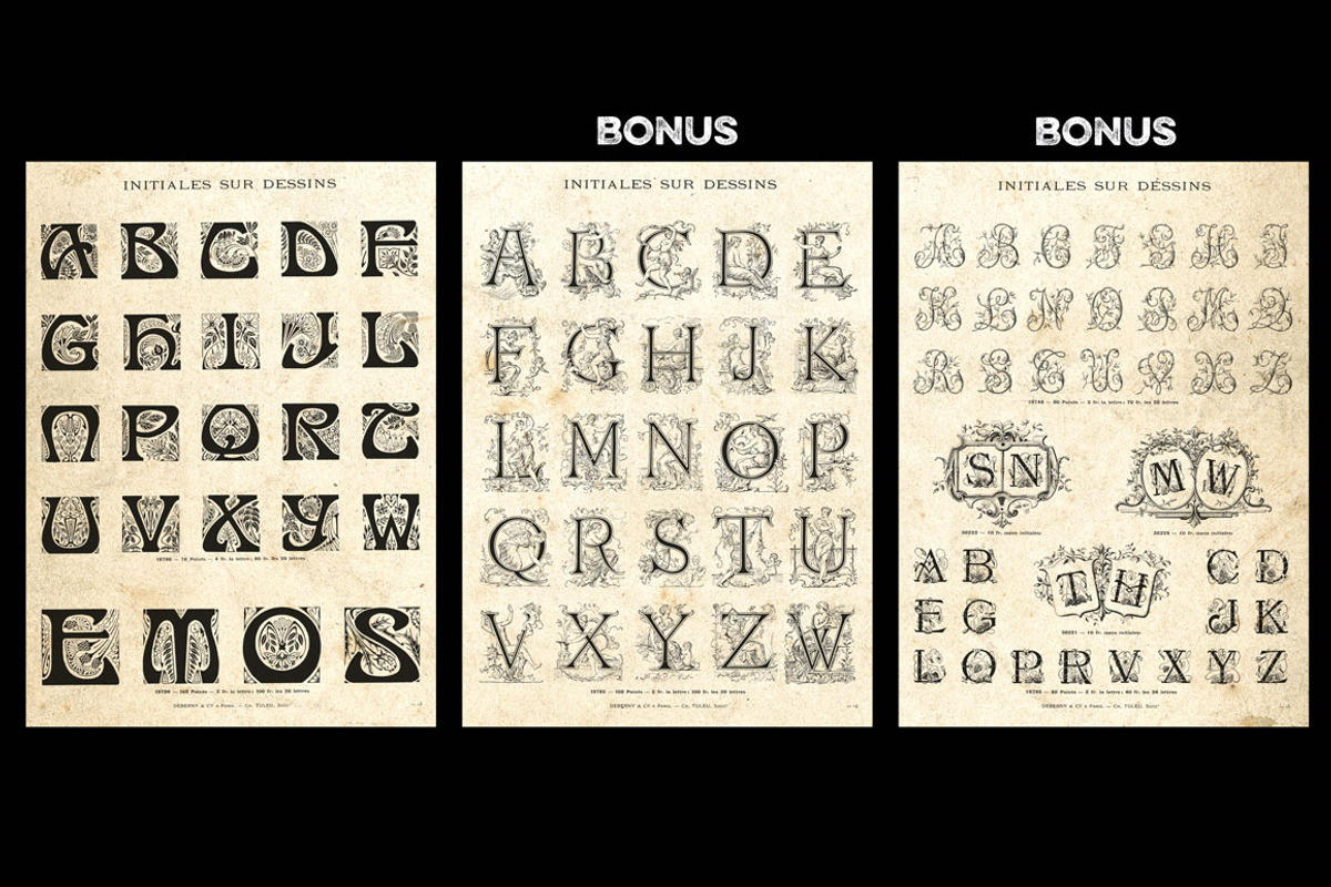 Initials and letters + bonus preview 5