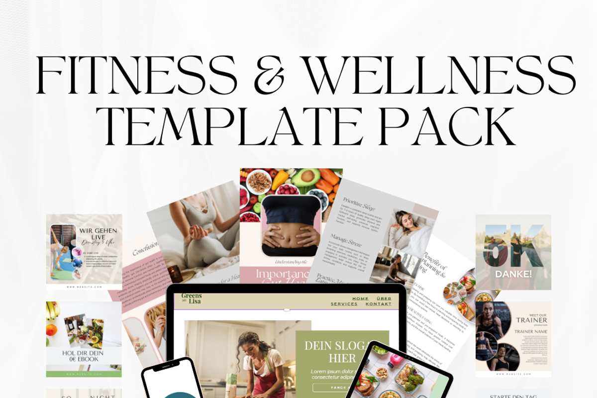 Fitness & Wellness Template Pack, a Templates & Theme by OnlineMarketingTemplates